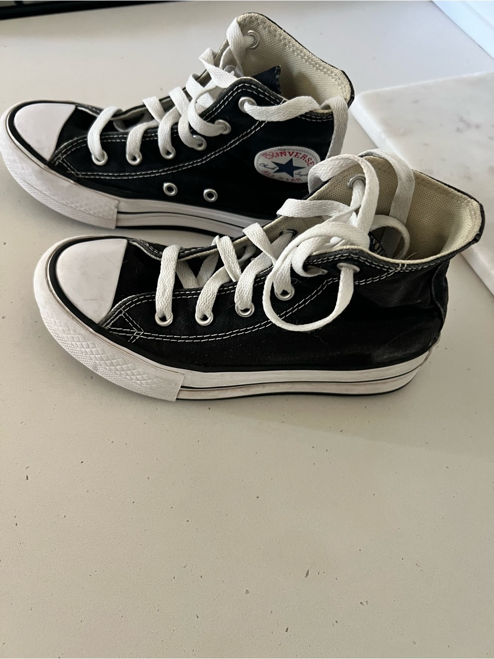 Converse Chuck Taylor All Star EVA Lift Platform High Top Black Youth Size 1